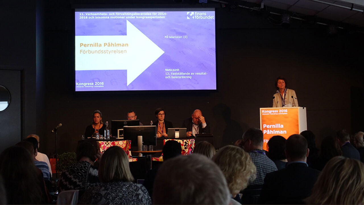 Finansförbundets kongress drog igång idag 8 november och pågår under tre dagar. Tema är digitaliseringen.