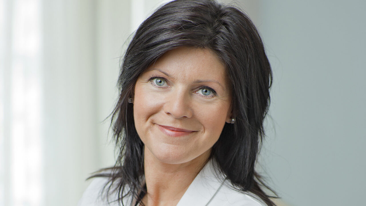 TCO:s ordförande Eva Nordmark, porträttbild.